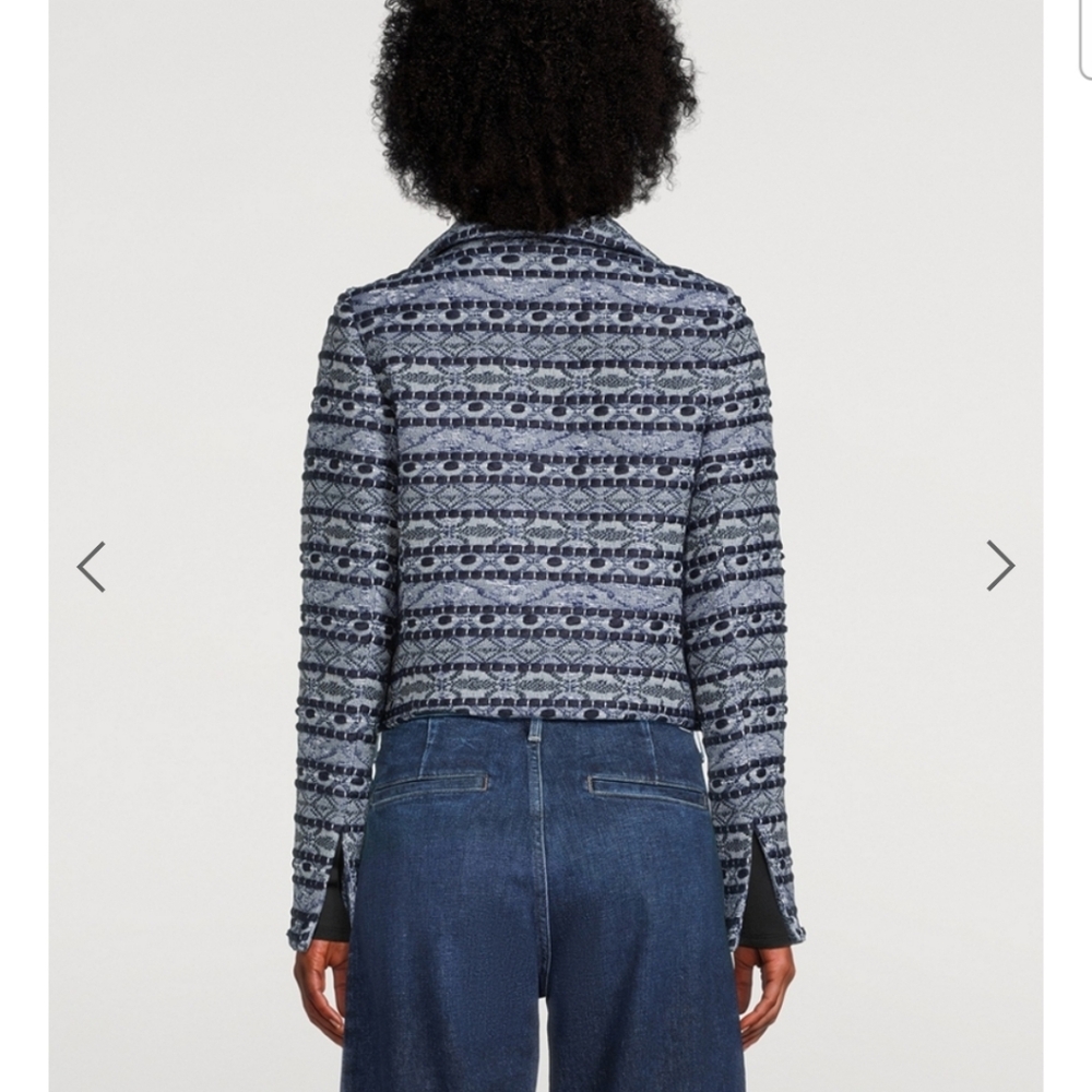 SMYTHE Box Chain Cropped Jacquard Blazer Jacket Tweed $1295 Retail - Picture 6 of 13